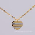 Latest hot sale jewelry stainless steel heart silver and gold pendant design for kids